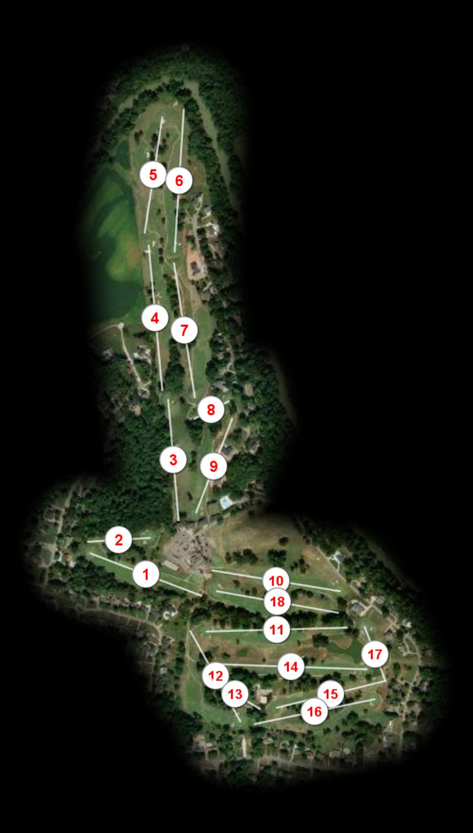 Clarksville Country Club course overview