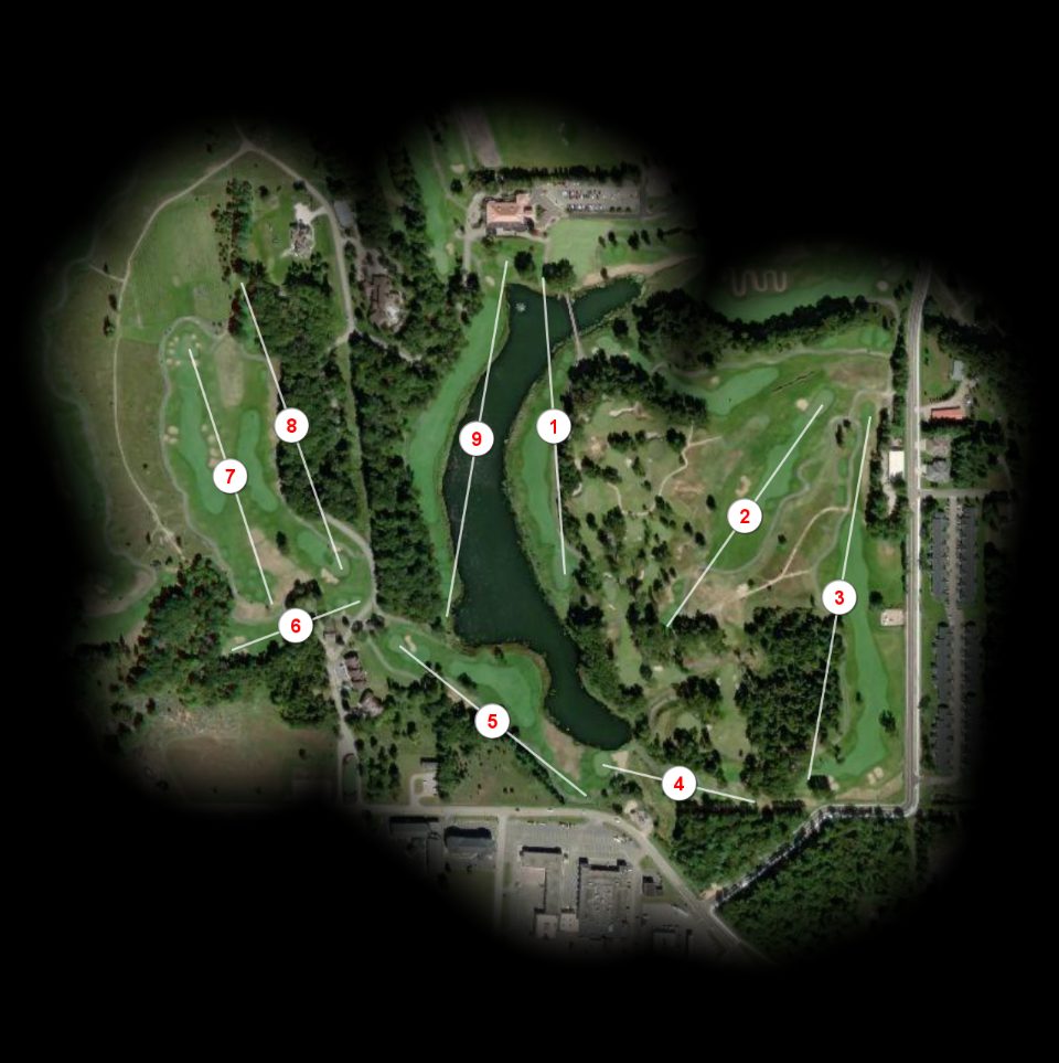 Lake nine at Trappers Turn Golf Club