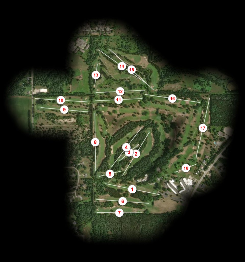 McGuires Resort Spruce 18 Hole course overview