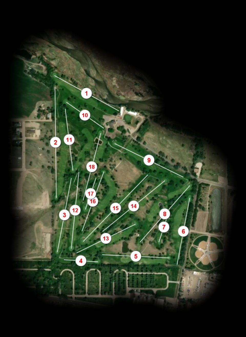Rivers Edge Golf Course North Platte course overview