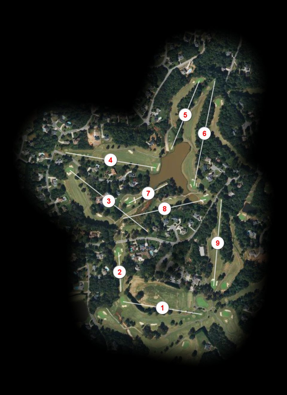 Sulphur Springs nine at Lake Hickory Country Club Springs Clubhouse