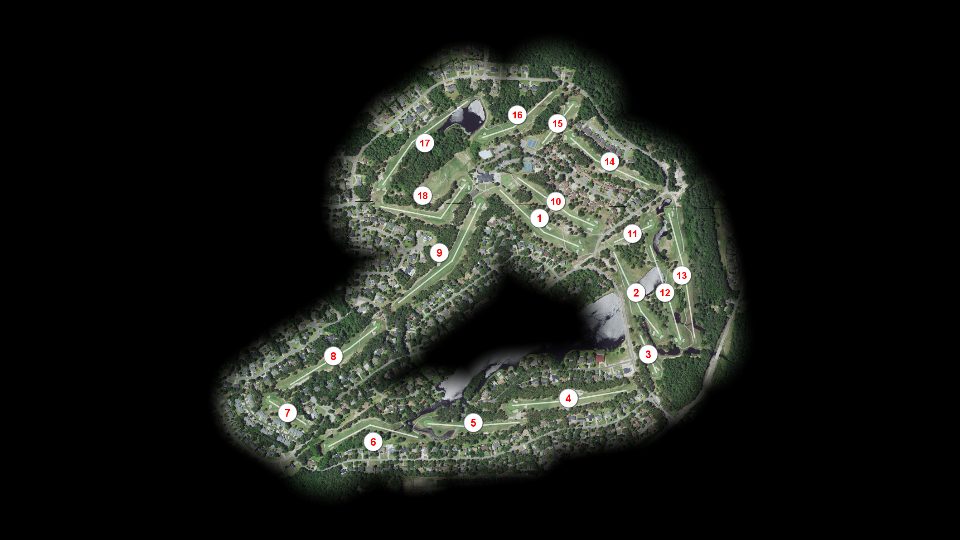 Gates Four Golf & Country Club course overview
