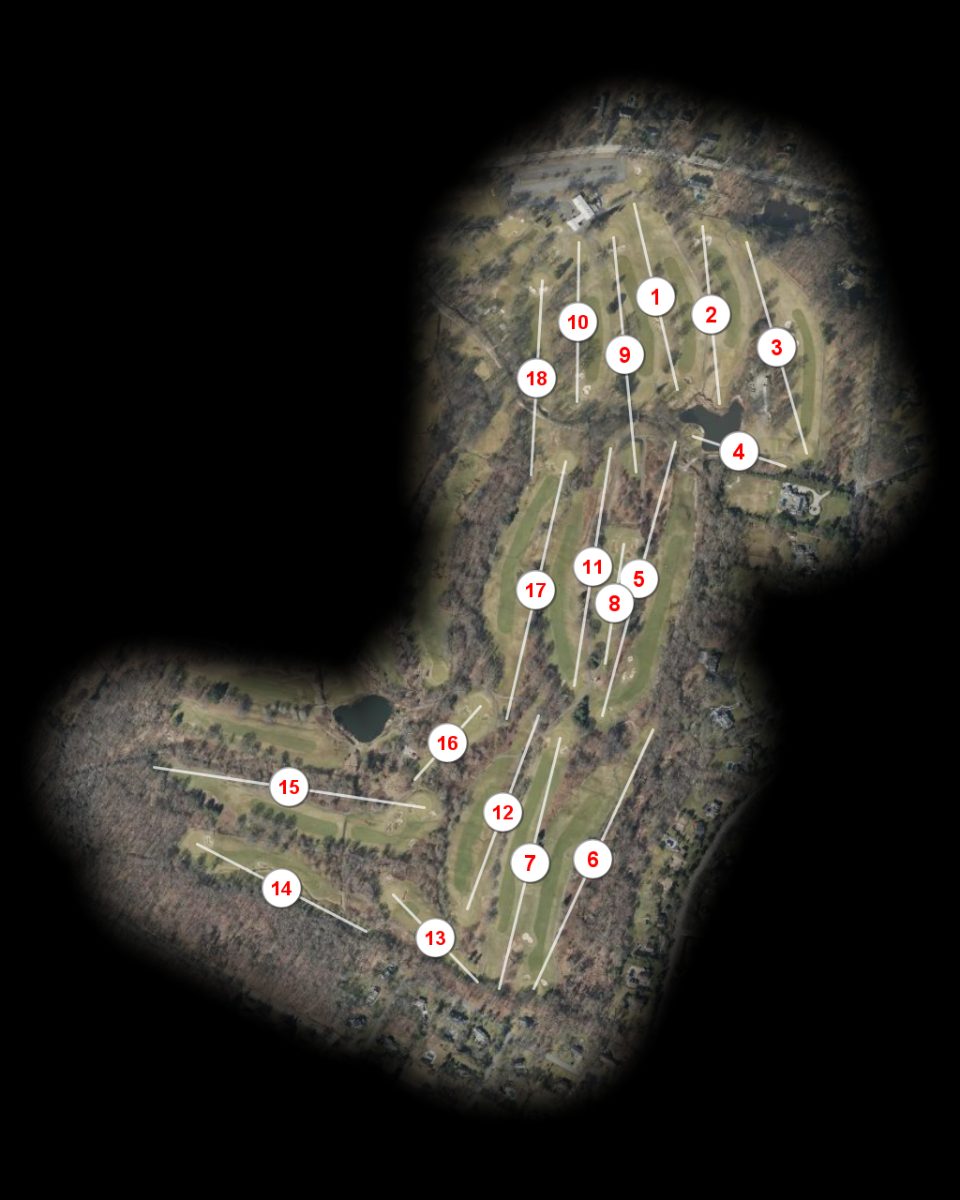 Rockleigh Golf Course Red/White course overview