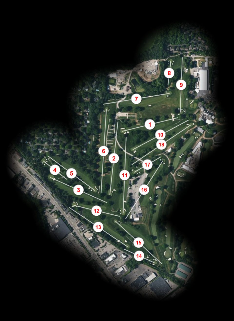 Oak Hill Country Club West course overview