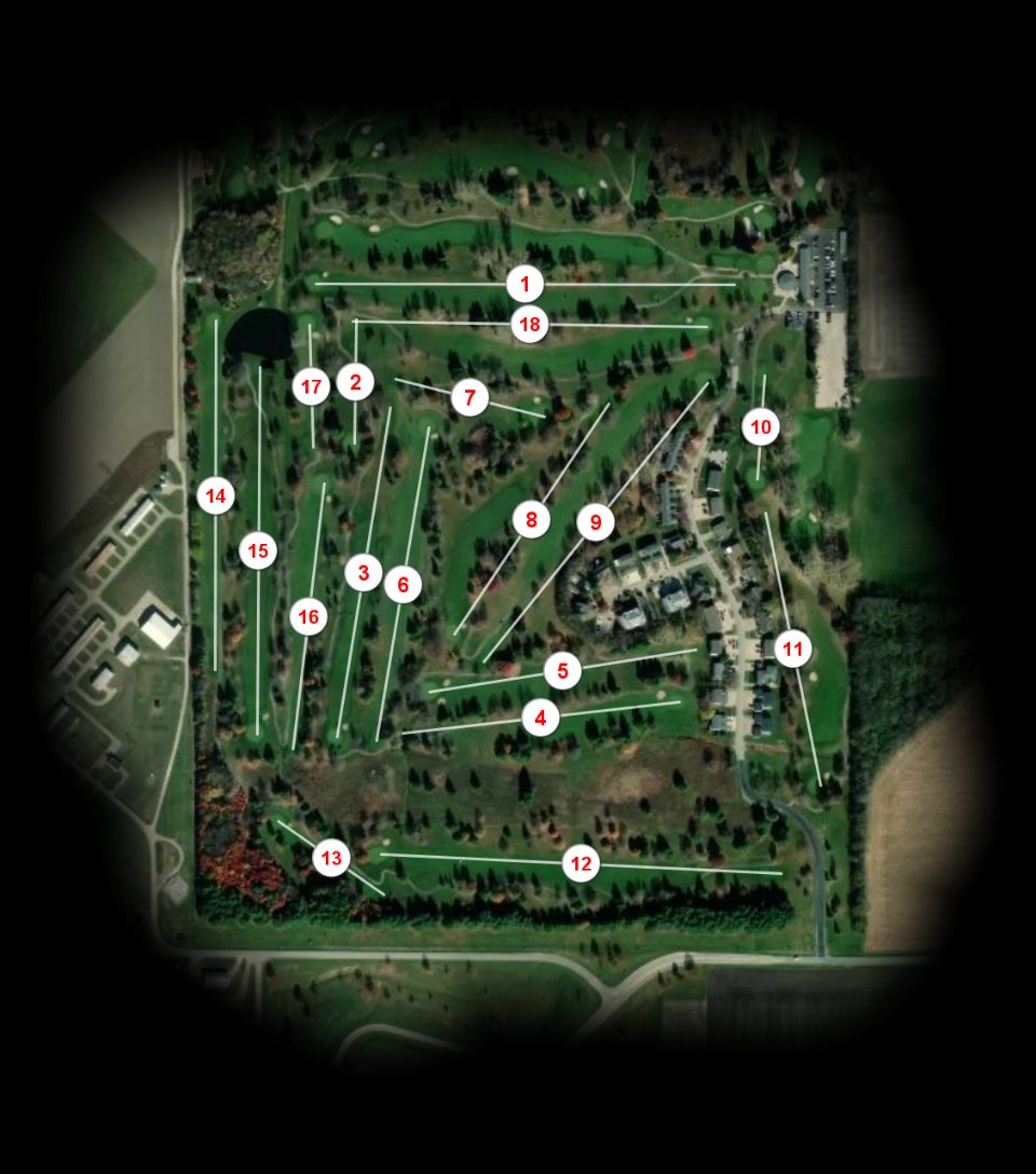 University of Illinois Golf Club Blue course overview