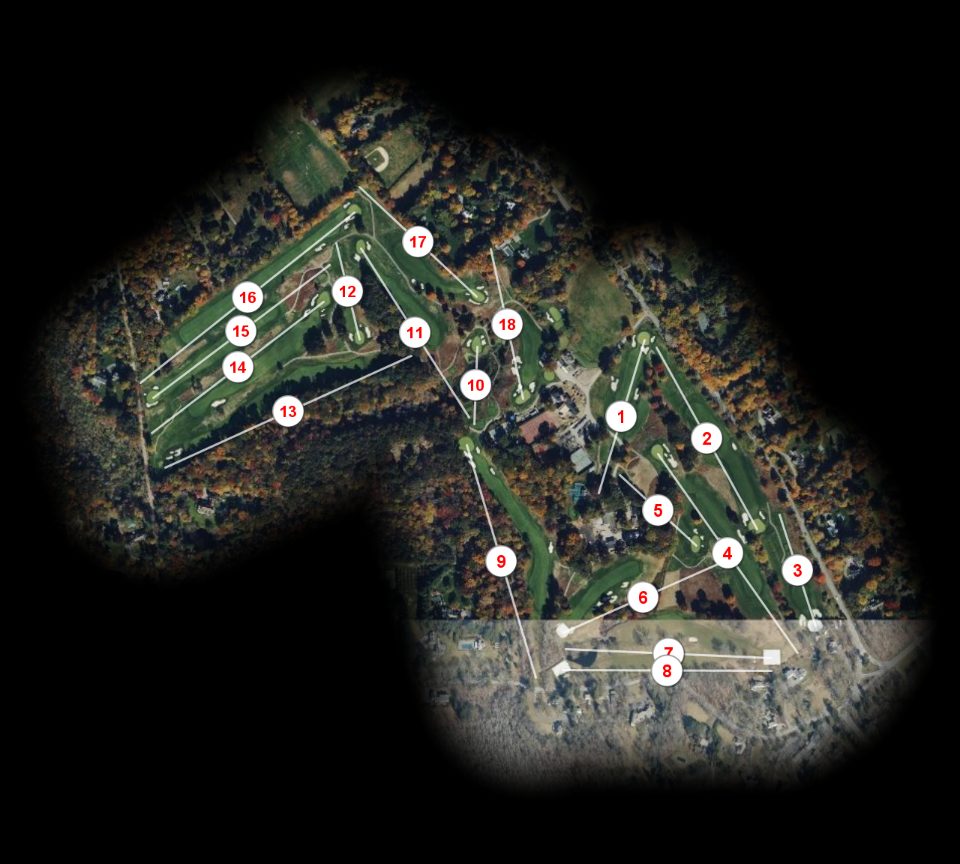 Bedford Golf & Tennis Club course overview