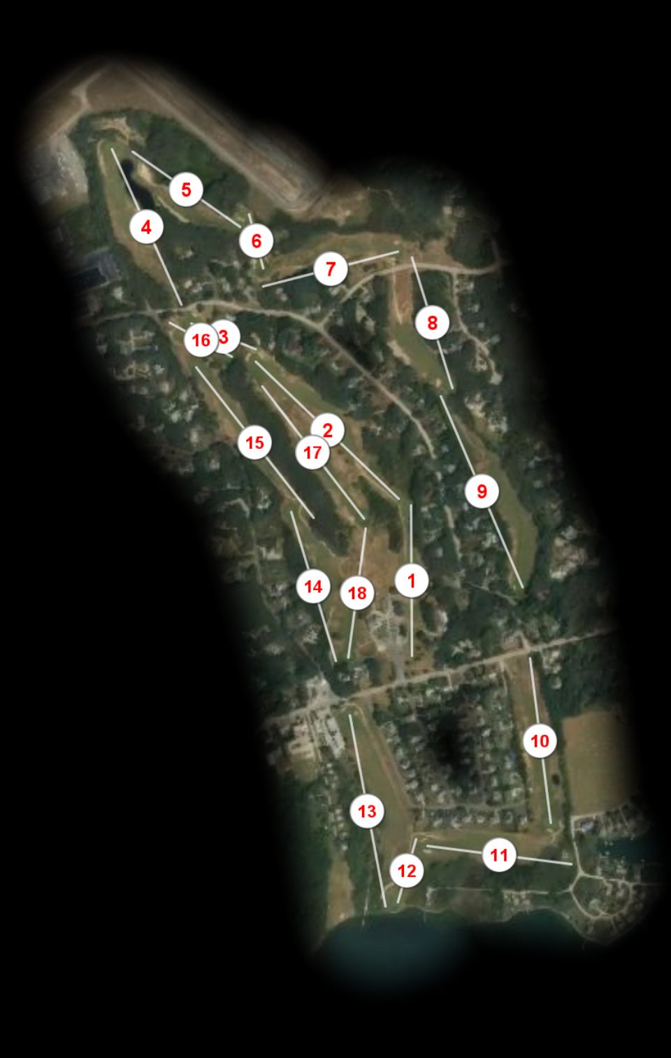 Winnapaug Country Club course overview
