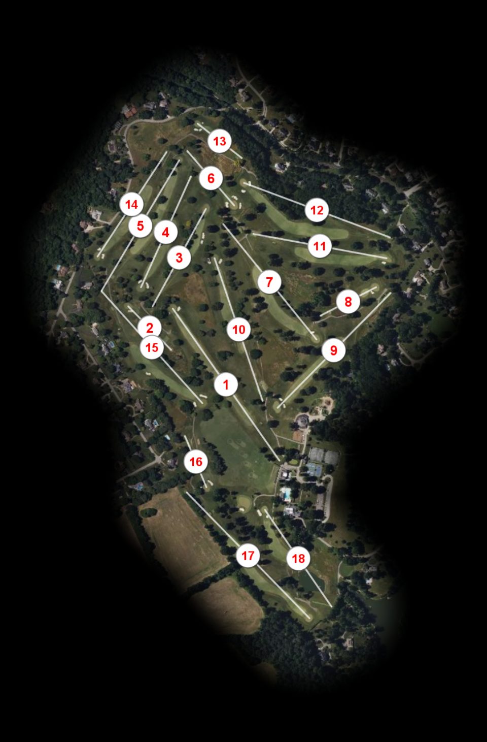 Harmony Landing Country Club course overview