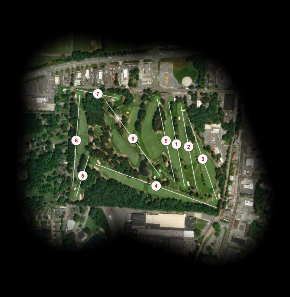Asheboro Municipal Golf Club course overview