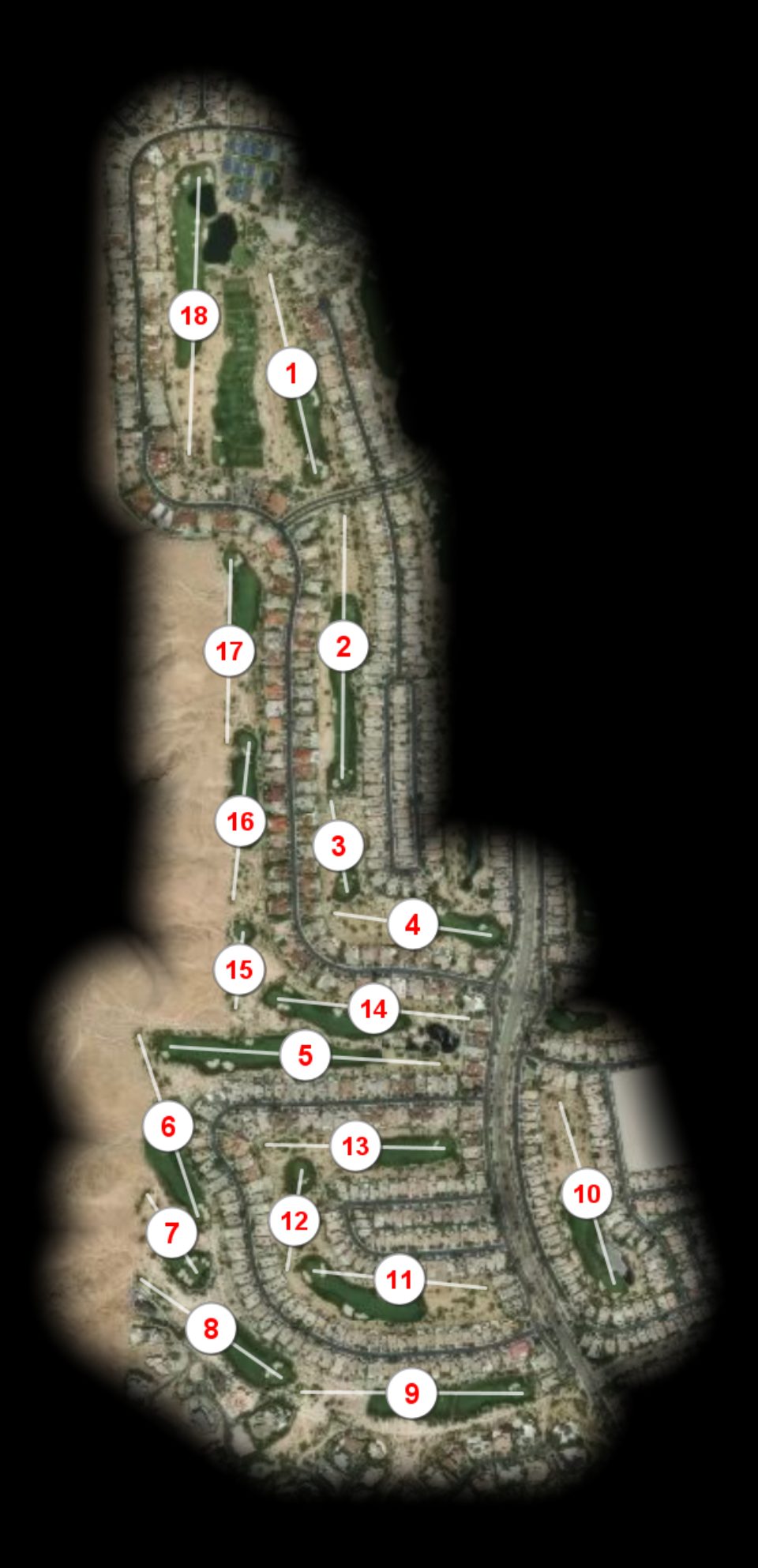 Red Rock Country Club Arroyo course overview