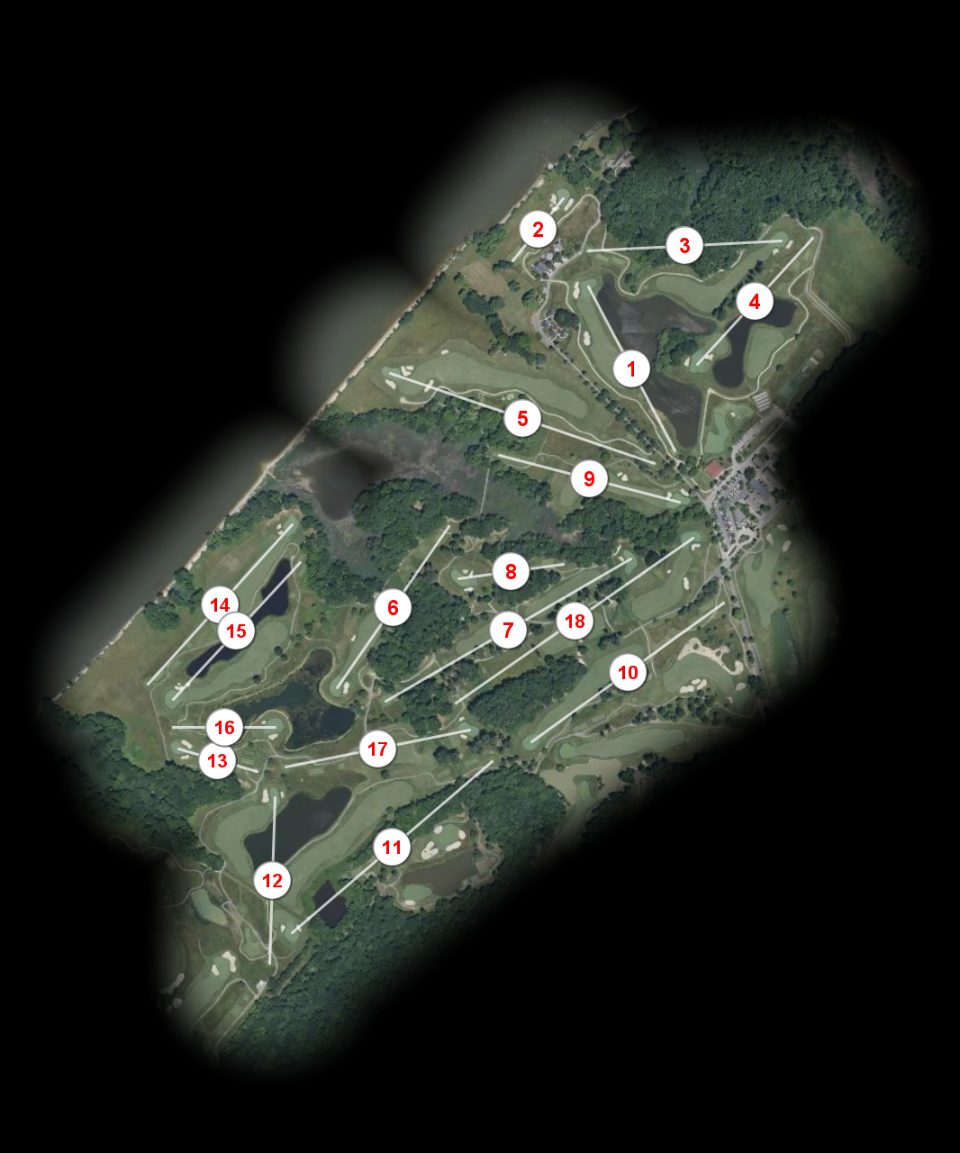 Queenstown Harbor Golf Links River course overview