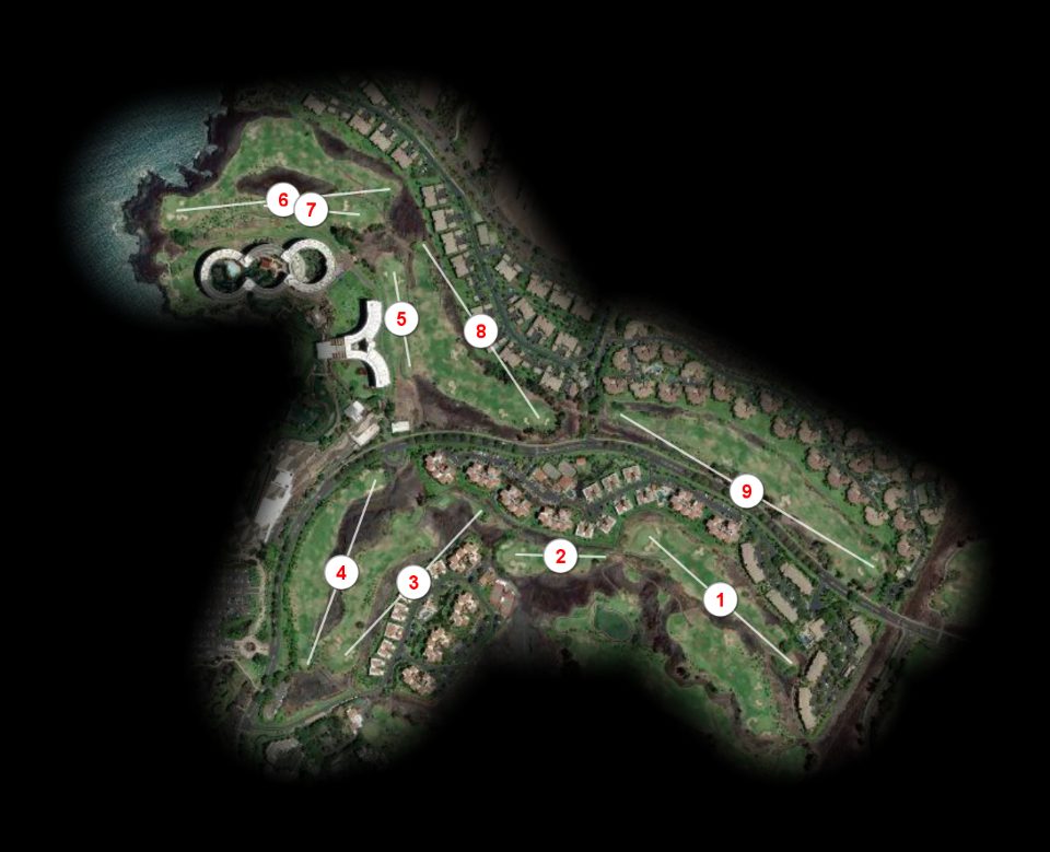Beach nine at Waikoloa Beach Resort Golf