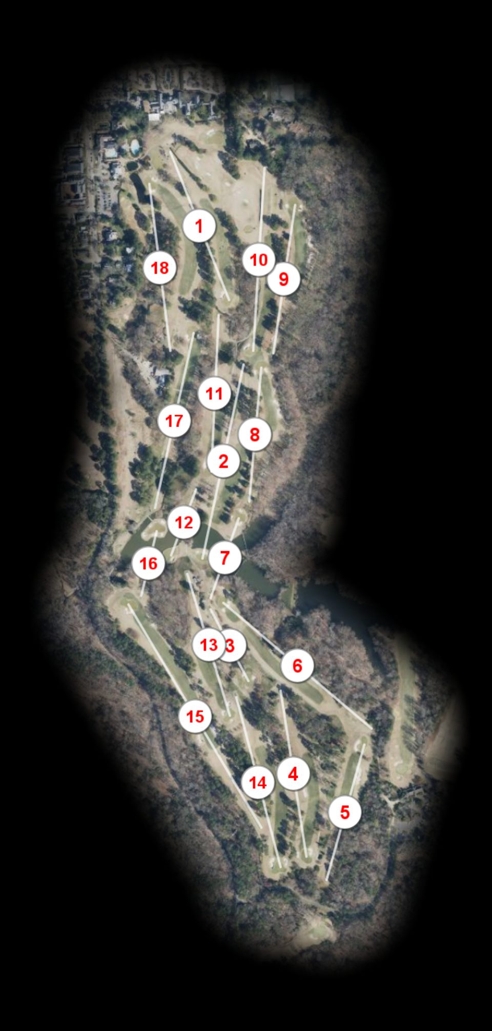 Golden Horseshoe Golf Club course overview