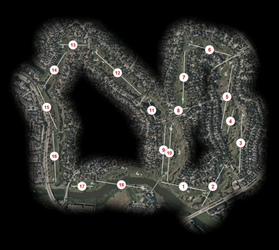 Hackberry Creek Country Club course overview