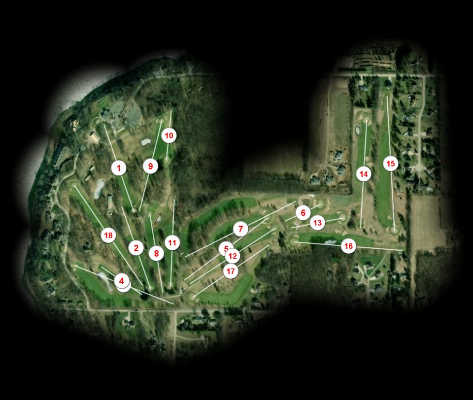 Koshkonong Mounds Country Club course overview