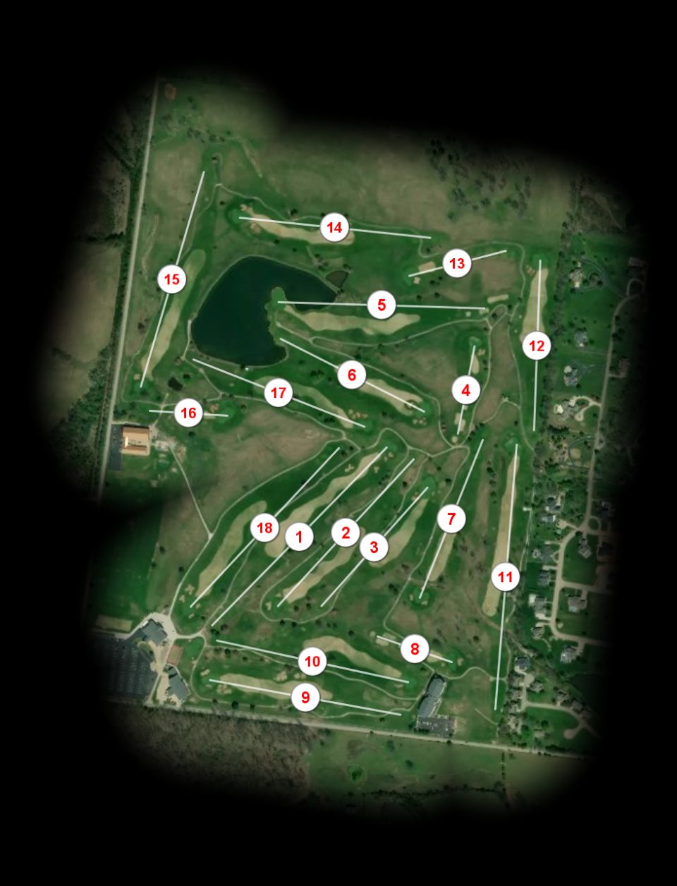 Crown Pointe Golf Club Eagle Lake course overview