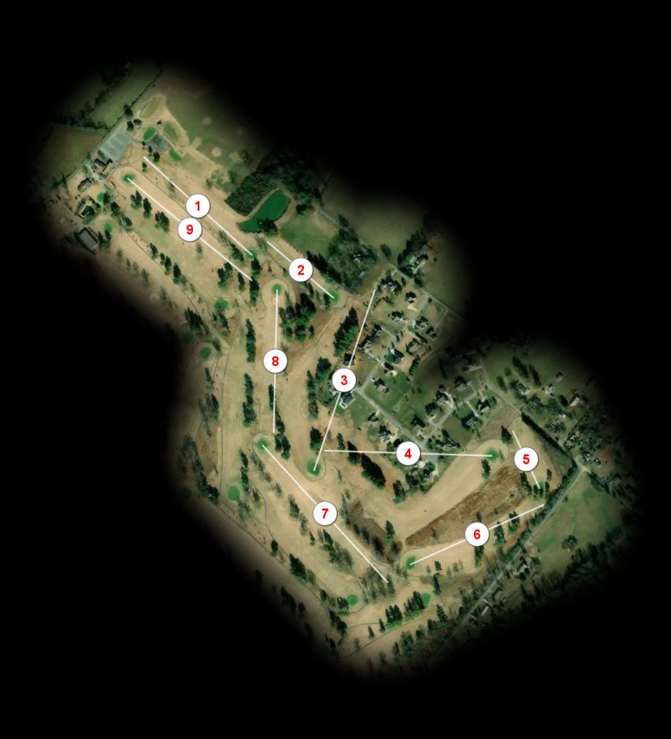 Red nine at Lambert Acres Golf Club