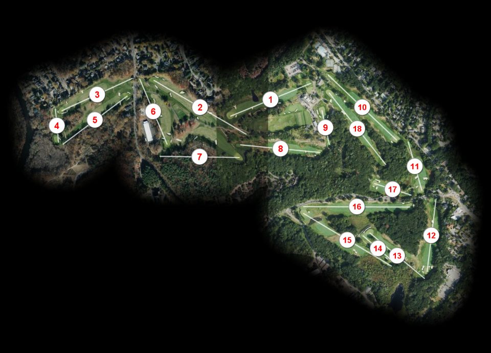 Charles River Country Club course overview
