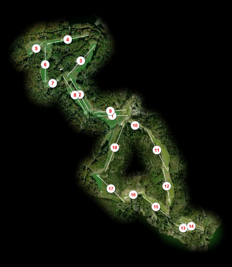 Lake Toxaway Country Club course overview