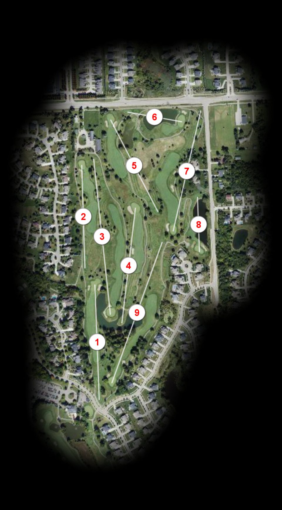 North nine at Tanglewood Golf Course