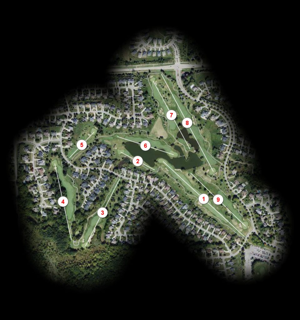 West nine at Tanglewood Golf Course