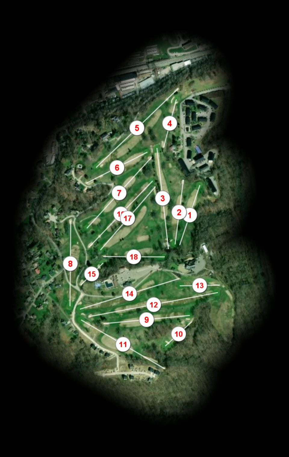 Kanawha Country Club course overview