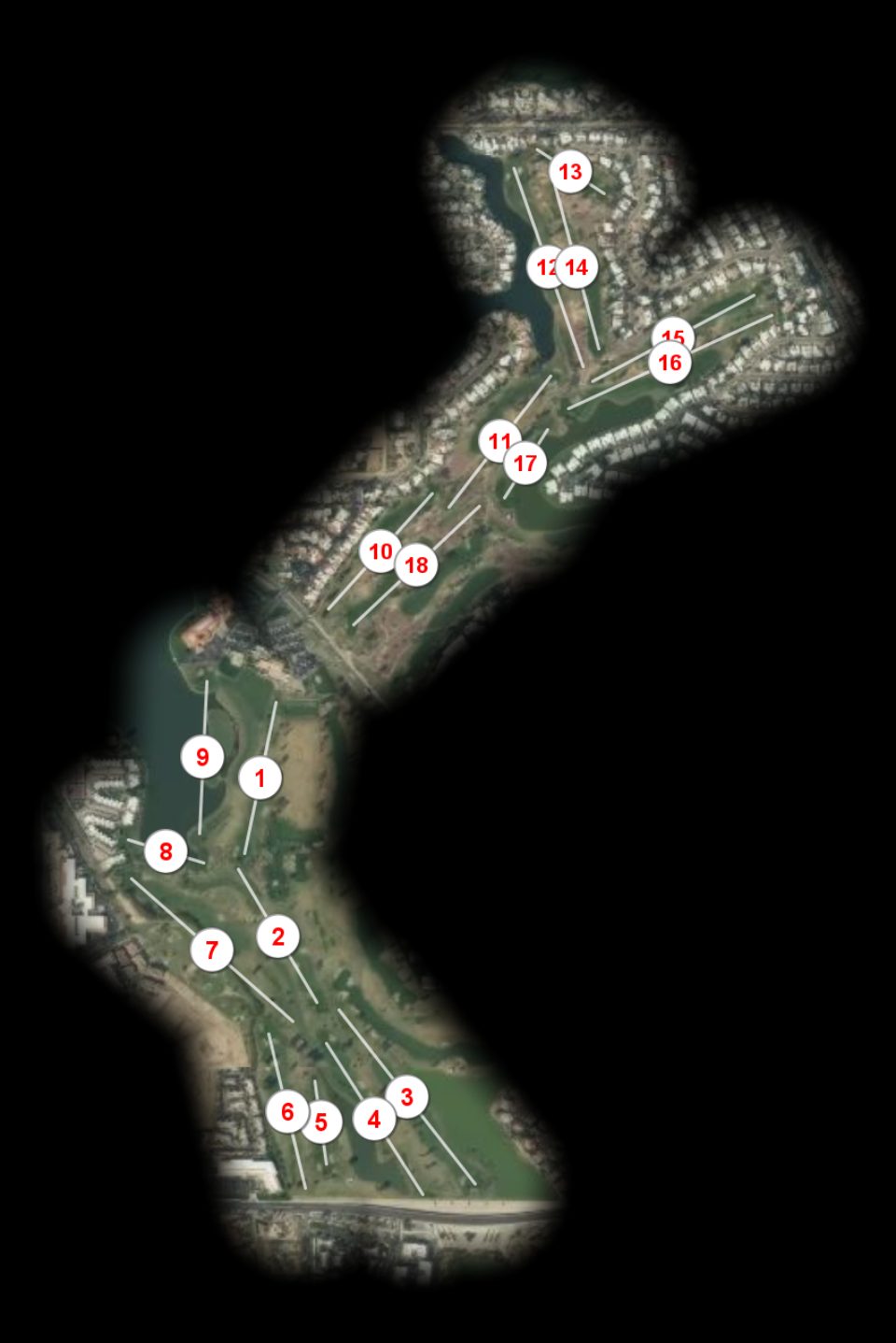McCormick Ranch Golf Club Palm course overview