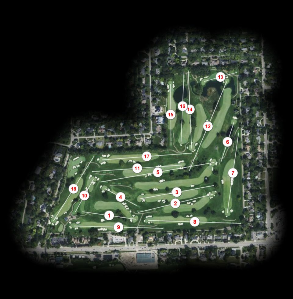 Oakland Hills Country Club North course overview