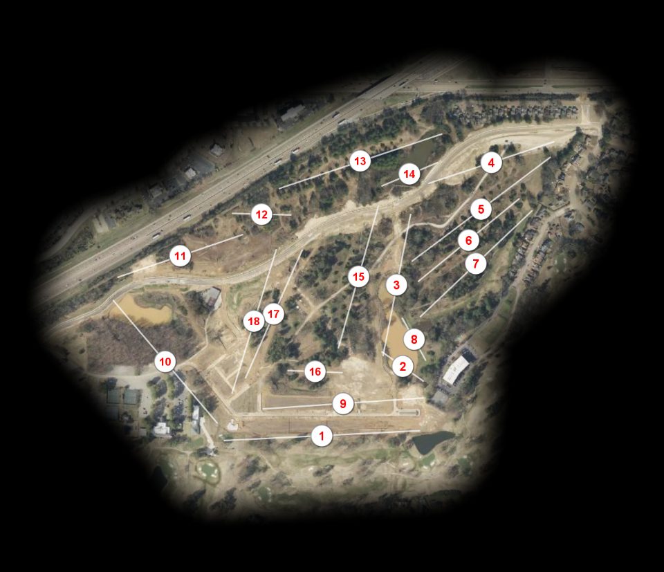 Colonial Country Club North course overview
