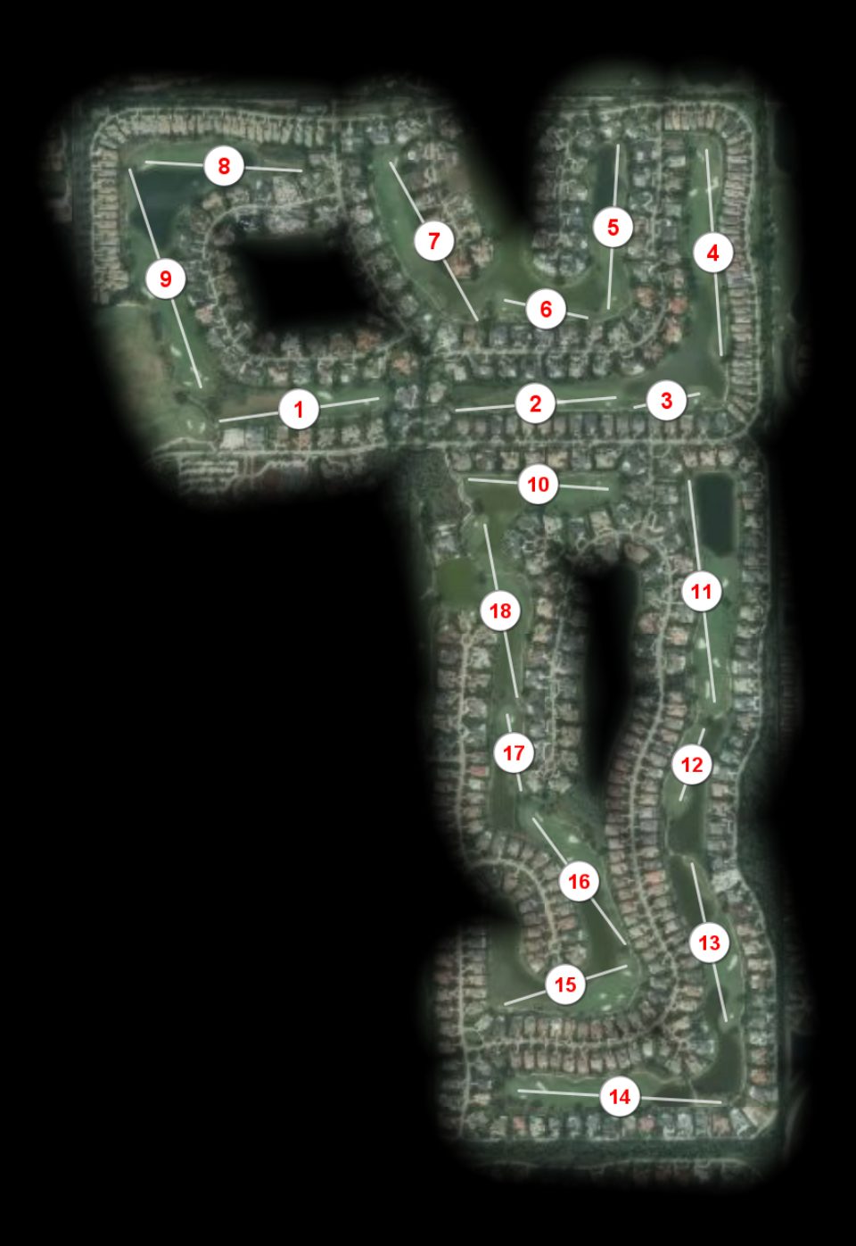 Quail West Golf and Country Club Lakes course overview