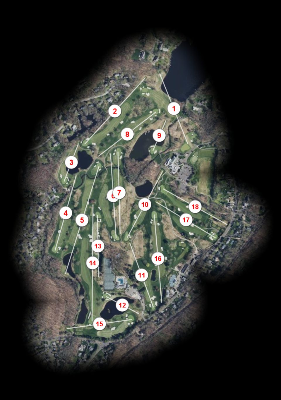 Woodway Country Club Red course overview