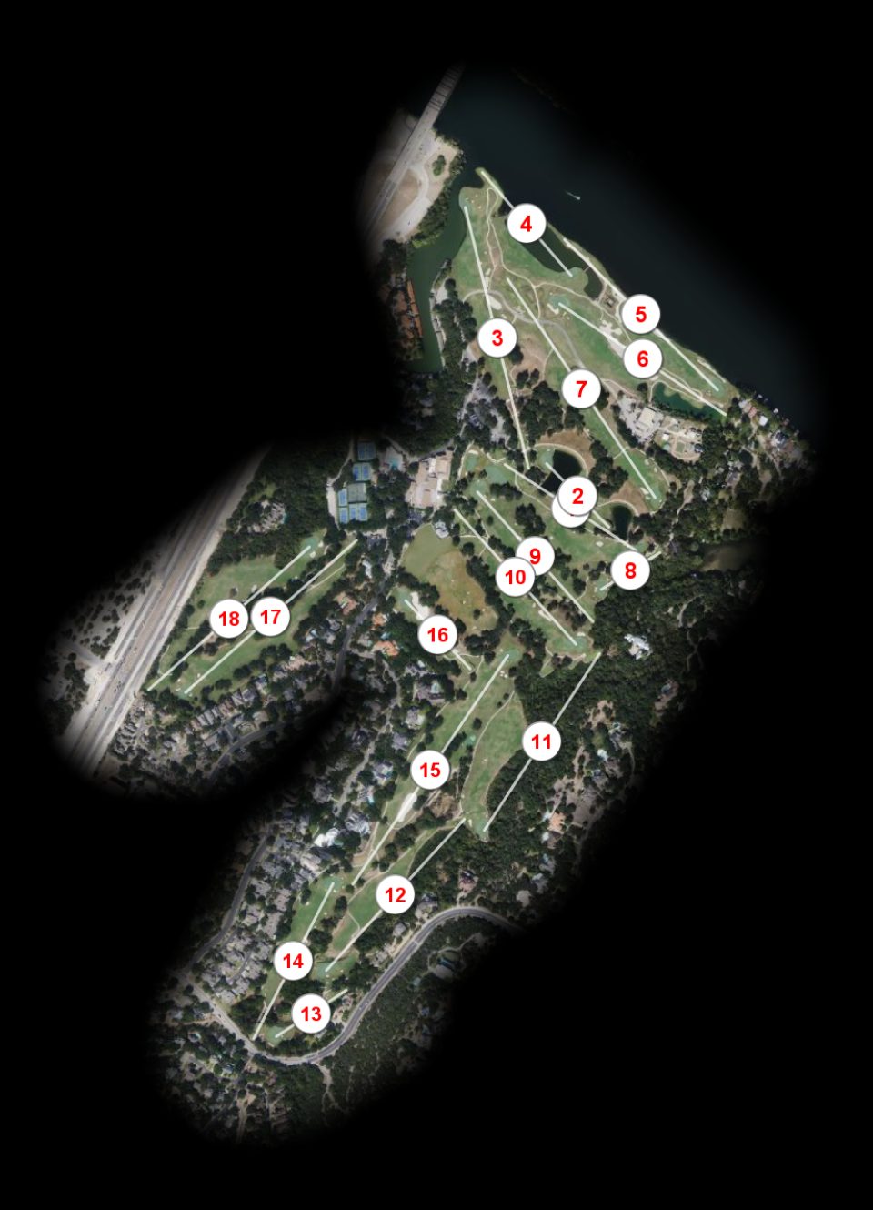 Austin Country Club course overview