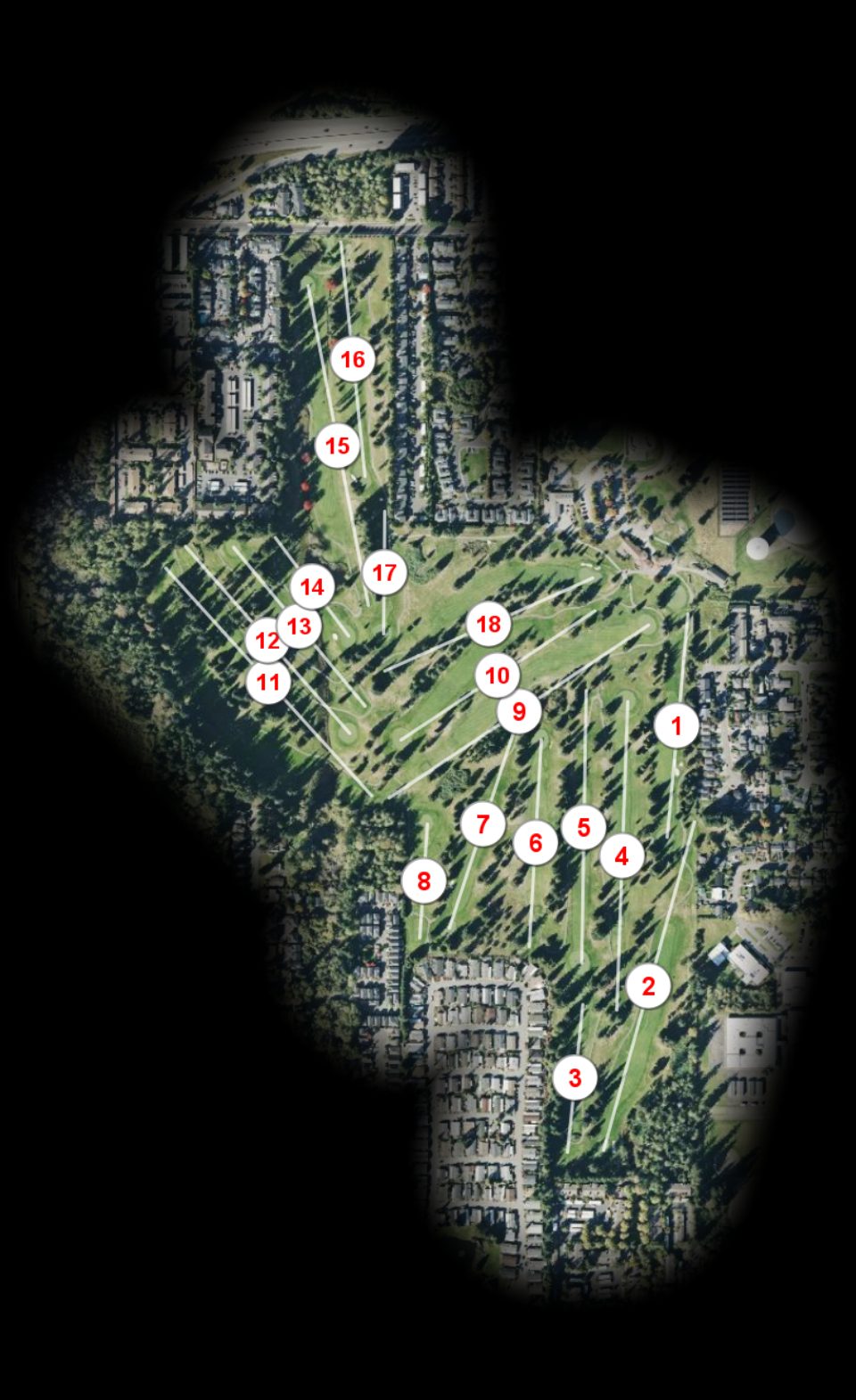 Walter E Hall Memorial Golf Club course overview