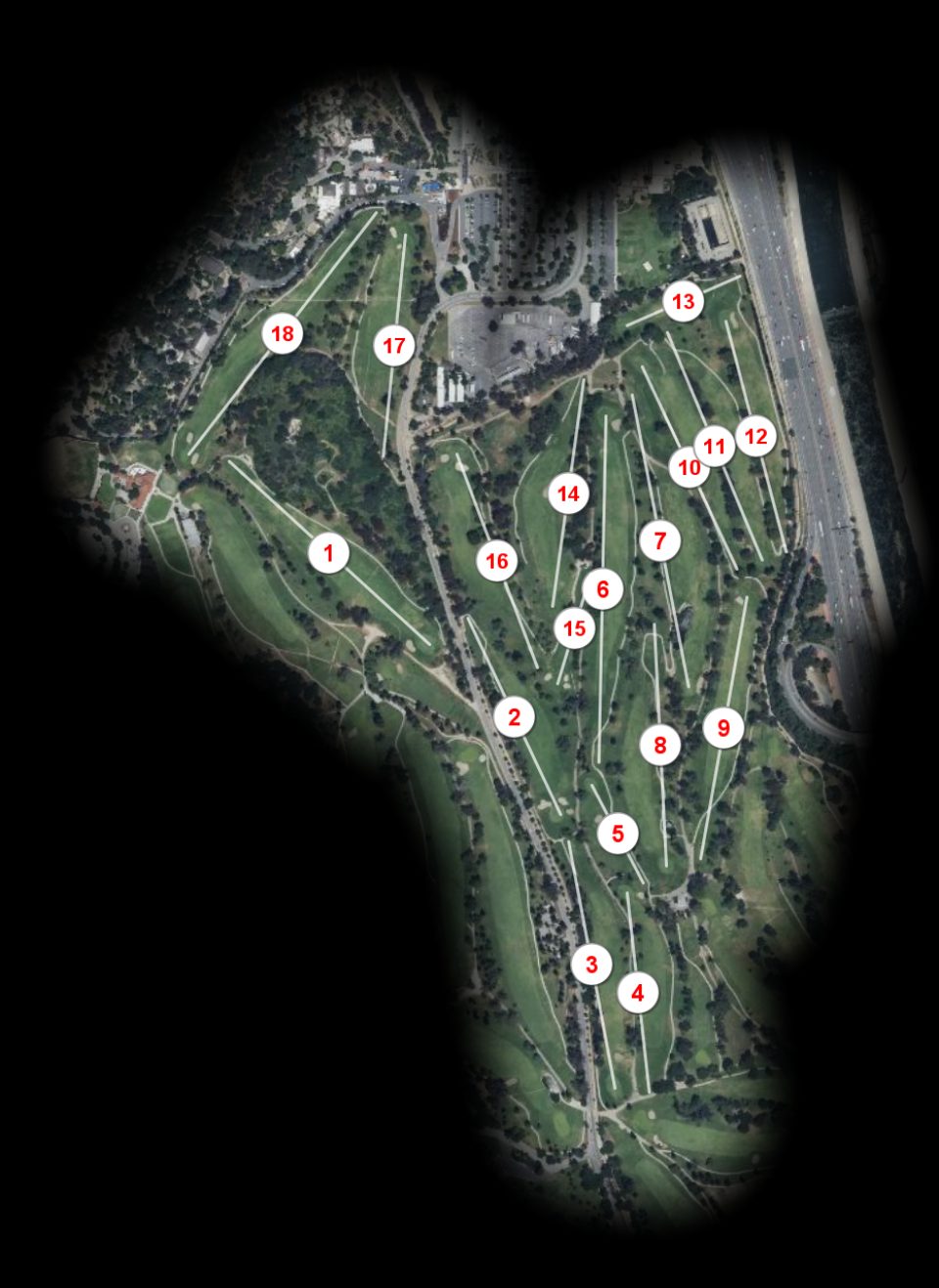 Griffith Park Golf Club Harding course overview