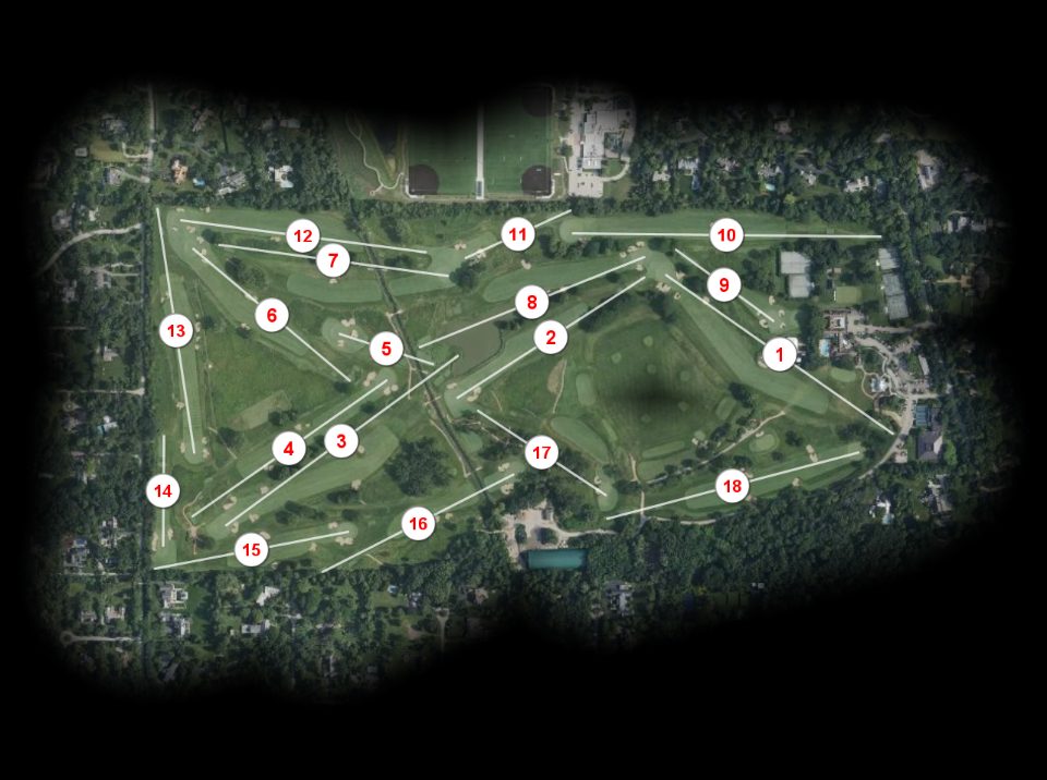Onwentsia Club course overview