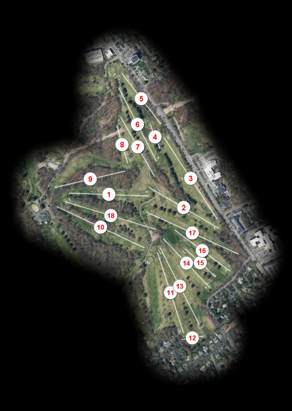 Fairchild Wheeler Golf Club Red course overview