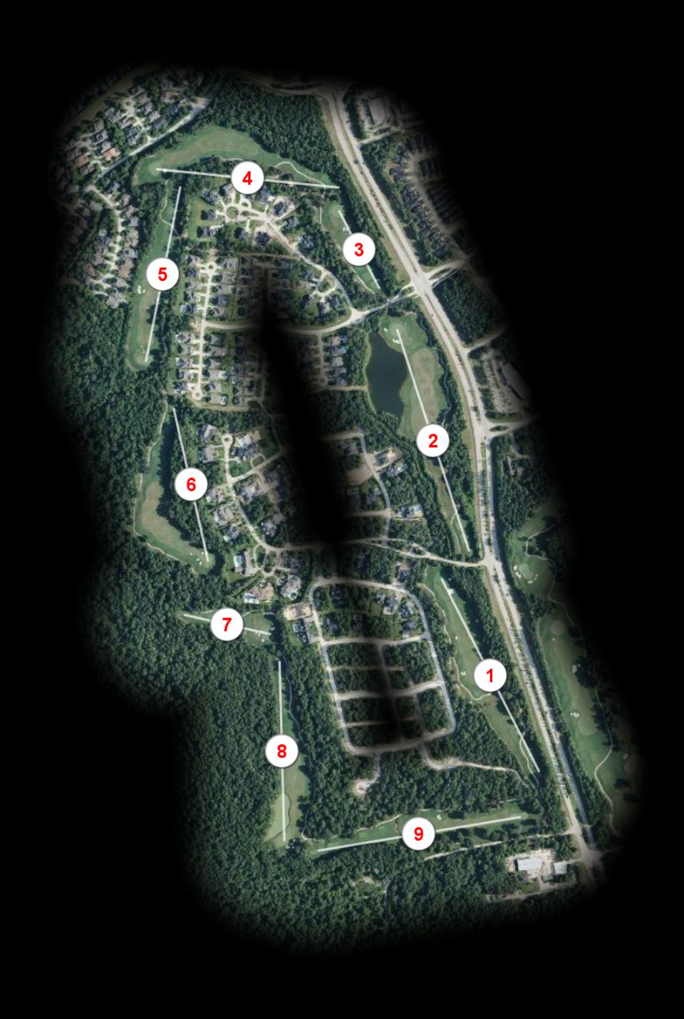 West nine at Woodforest Golf Club