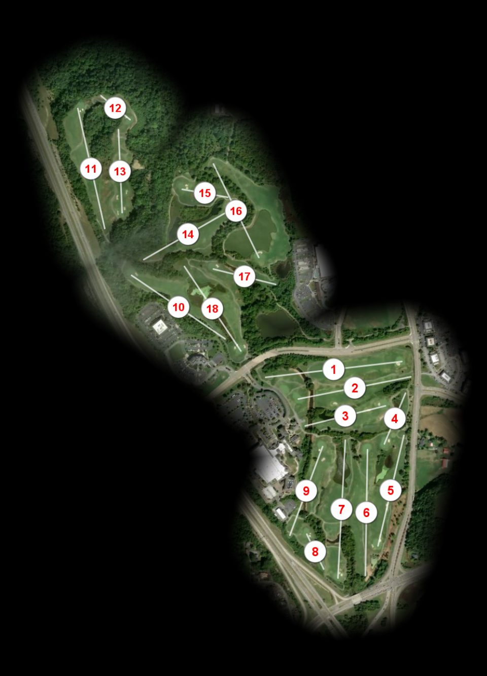 Cattails at Meadowview Golf Club course overview