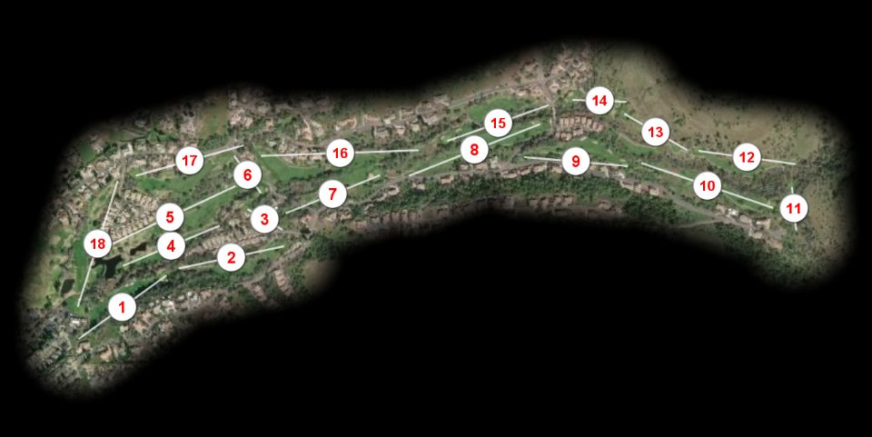 Canyon Oaks Country Club course overview