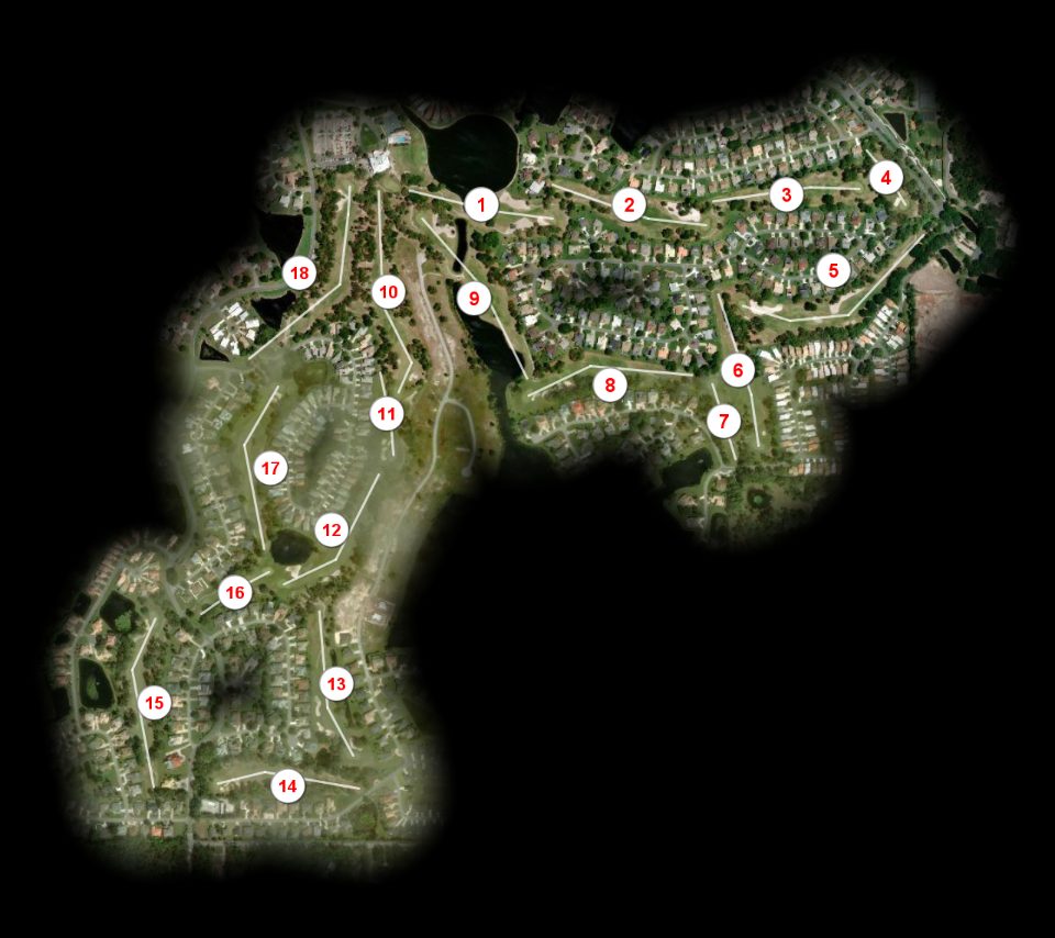 Glen Lakes Country Club course overview