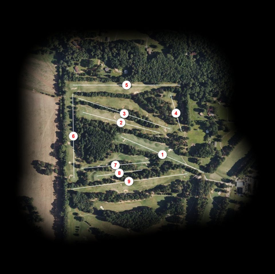 Fieldside nine at Hickory Hill Golf Course