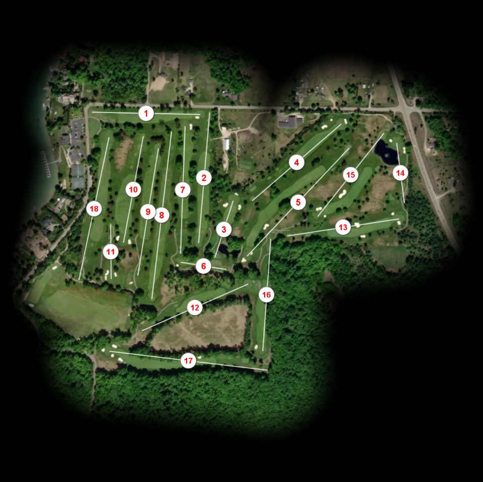 Walloon Lake Country Club course overview