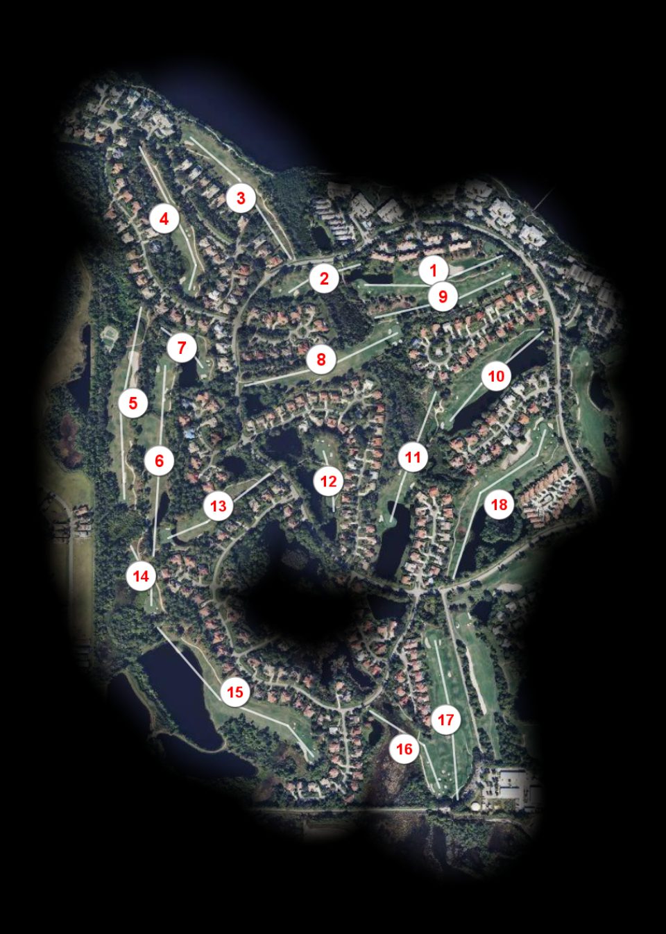 Harbour Ridge Yacht & Country Club River Ridge course overview