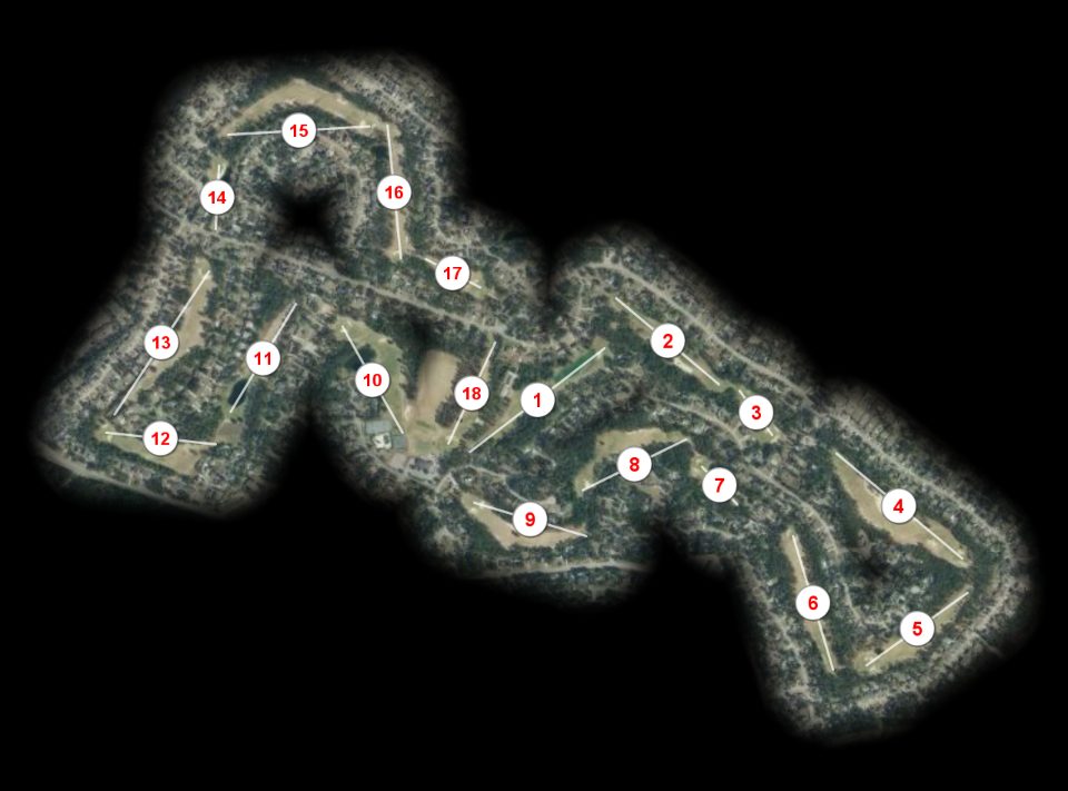 The Woodlands Country Club course overview