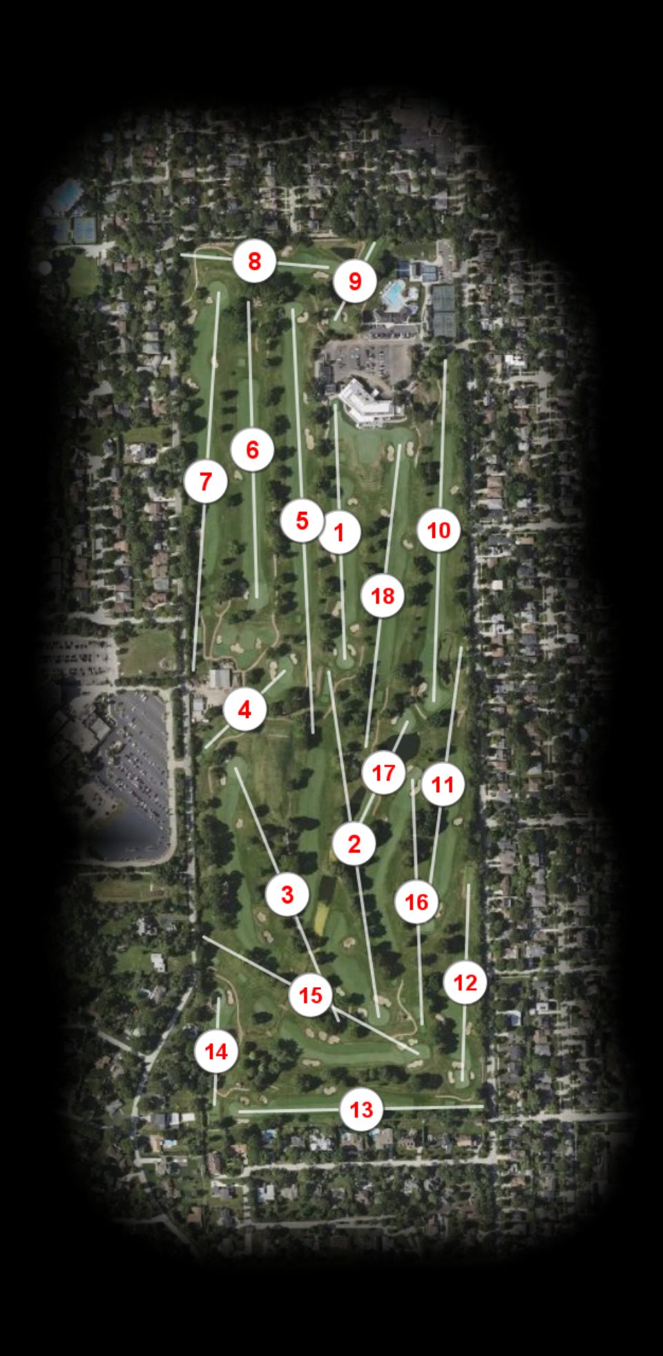 La Grange Country Club course overview