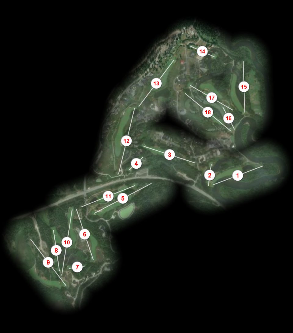 Hidden Lakes Golf Resort course overview