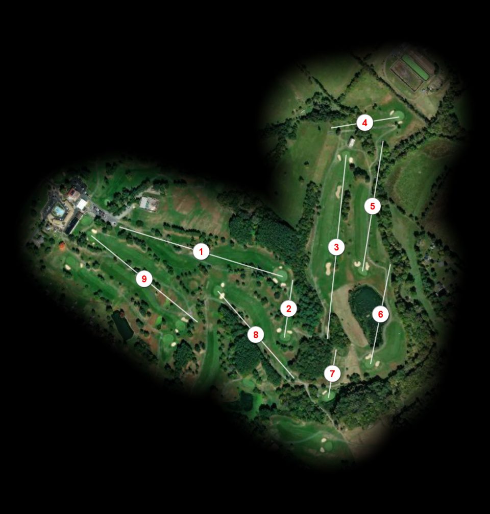 Creek nine at Shenvalee Golf Resort