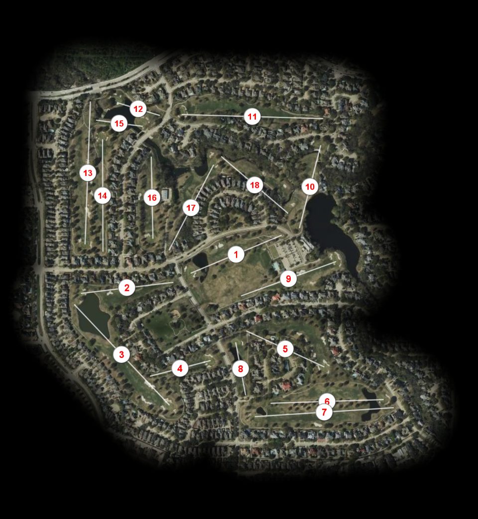 Prestonwood Country Club Hills course overview