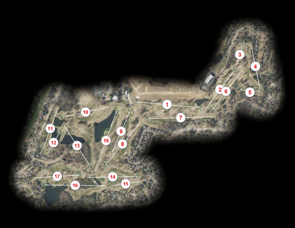 Colonial Country Club South course overview