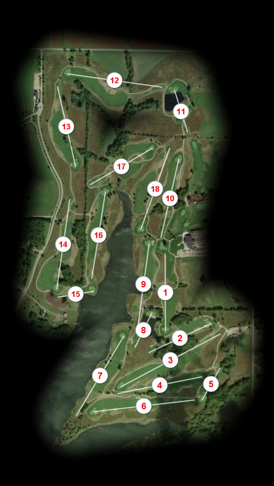 Mozingo Lake Golf Course course overview